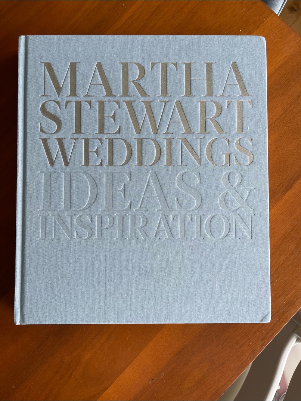 Martha Stewart Light Blue Embossed Wedding Ideas Hardcover